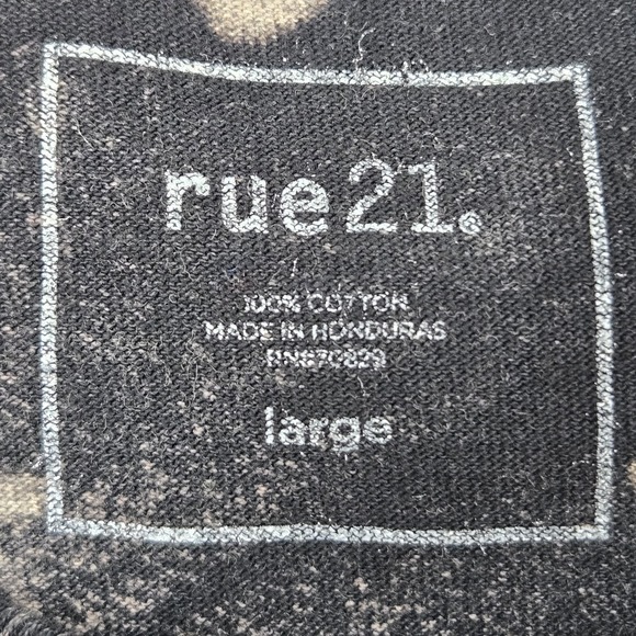 Rue 21 T Shirt Womens L Multicolor Opposites‎ Attract Graphic Print Short Sleeve - Picture 7 of 10